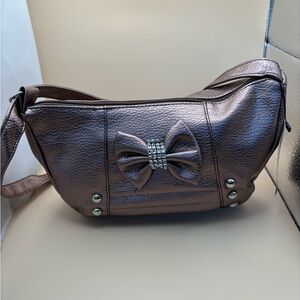 NWT Chuns Fashion Metallic Brown Wom Shoulder Strap Crossbody Bag